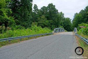 The Calivin S "Runt" Powell bridge over the Bannister River in Halifax County